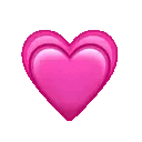 Gif animé coeur rose
